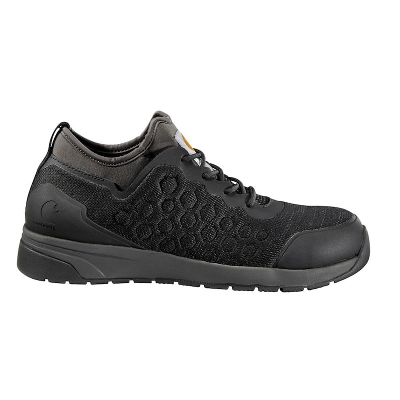 Men's FORCE - Slip Resistant Athletic Shoes - Nano Composite Toe - Black -SD - 12(W)