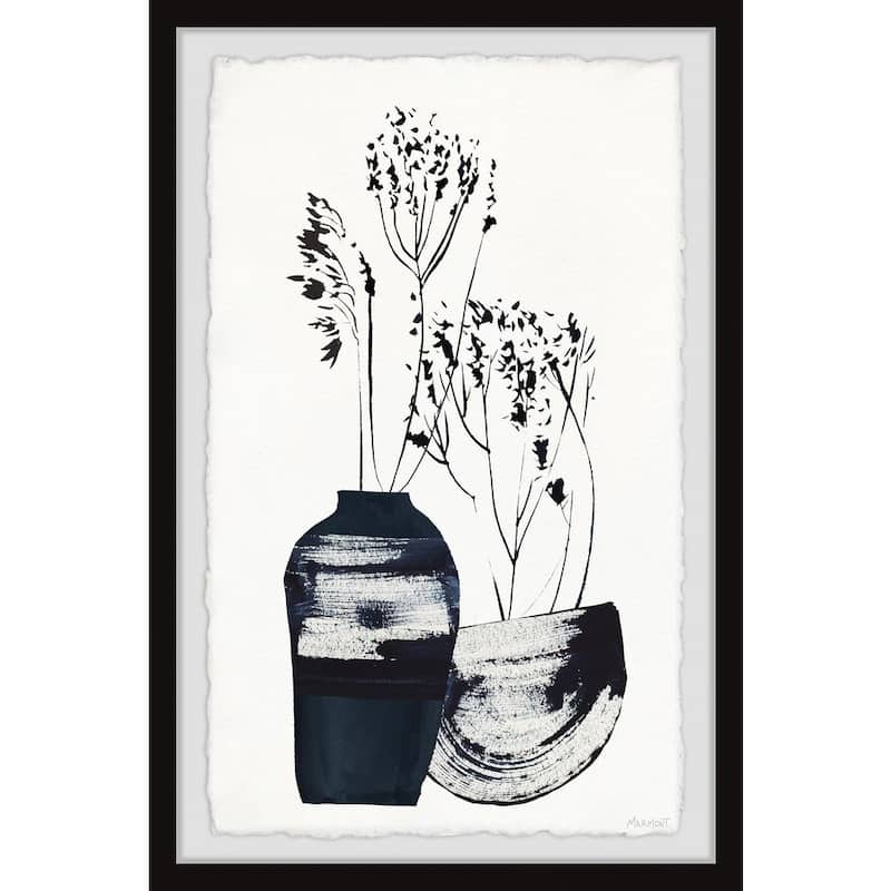 Wildflower Vases by Marmont Hill Framed Nature Art Print 30 in. x 20 in.